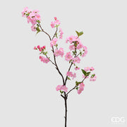 EDG Enzo De Gasperi Cerezo Rama con Hojas H 90 Cm Planta Artificial Color Rosa
