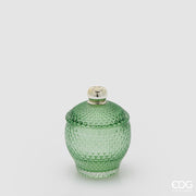 Contenedor Decorativo EDG Enzo De Gasperi Micro Cuadrados Bombado H 11,5 Cm D 8,5 Cm Verde