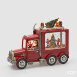 edg enzo de gasperi edg enzo de gasperi decor furgone babbo natale h 215 cm l 28 cm l 9 cm musica mov led red ean 8059824583383