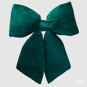Lazo Navideño Terciopelo Verde EDG Enzo De Gasperi Alto 63 cm Ancho 62 cm