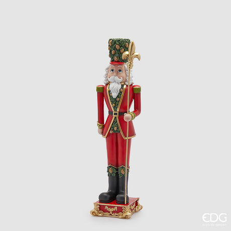 edg enzo de gasperi edg enzo de gasperi decoro soldatino natale con alabarda h 515 cm l 14 cm l 13 cm green red ean 8059824541352