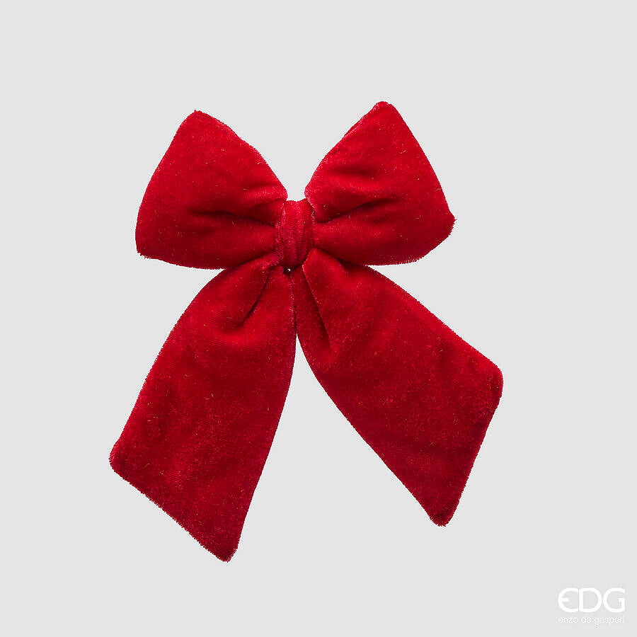 edg enzo de gasperi edg enzo de gasperi fiocco natale velluto h 20 cm l 15 cm burgundy ean 8059824603159