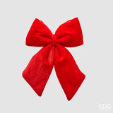 edg enzo de gasperi edg enzo de gasperi fiocco natale velluto h 20 cm l 15 cm red ean 8059824603135