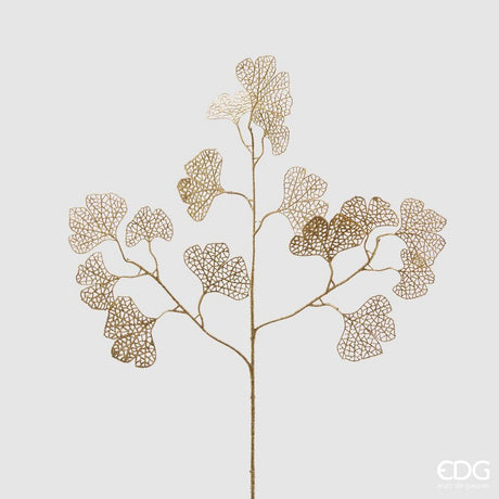edg enzo de gasperi edg enzo de gasperi ginko olis glitter di natale h 75 cm gold ean 8059824286475