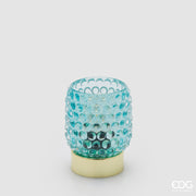 Lámpara de Mesa EDG Enzo De Gasperi Bubbles Redonda LED H 11 Cm D 8,5 Cm IP20 Caja Regalo Azul