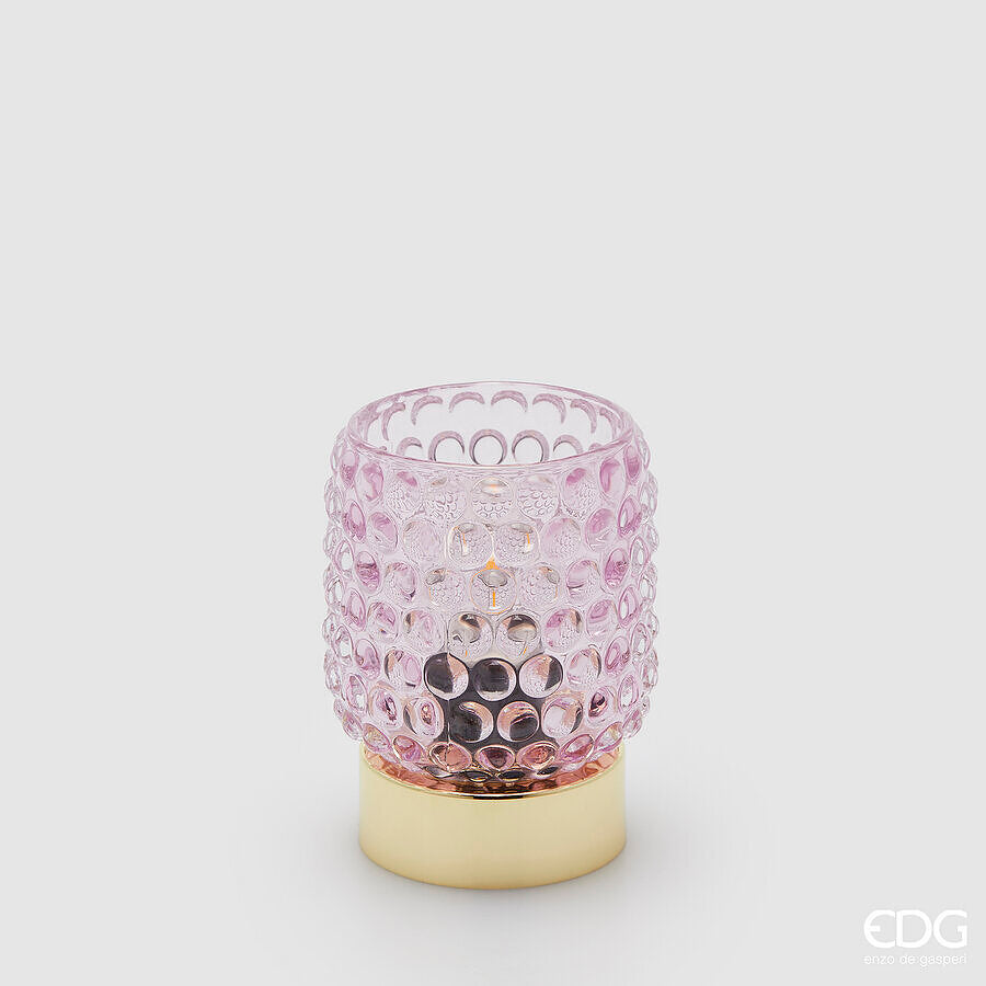 edg enzo de gasperi edg enzo de gasperi lampada da tavolo bubbles rotondo led h 11 cm d 85 cm ip20 scatola regalo rosa ean 8059824611055