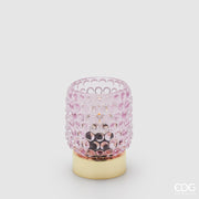 Lámpara de Mesa EDG Enzo De Gasperi Bubbles Redondo Led H 11 Cm D 8,5 Cm IP20 Caja Regalo Rosa