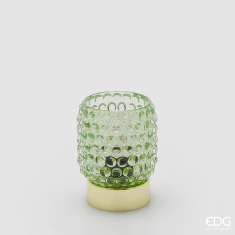 edg enzo de gasperi edg enzo de gasperi lampada da tavolo bubbles rotondo led h 11 cm d 85 cm ip20 scatola regalo verde ean 8059824611093