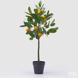 edg enzo de gasperi edg enzo de gasperi mandarino con vaso h 76 cm pianta artificiale mix verde ean 8059824355911