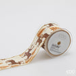edg enzo de gasperi edg enzo de gasperi nastro cervo natalizio h 65 cm l 10 mt bianco marrone ean 8059824598356