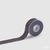 edg enzo de gasperi edg enzo de gasperi nastro shineglitt di natale h 38 mm l 10 mt black ean 8059824305718