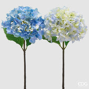EDG Enzo De Gasperi Hortensia Rama con Hojas Surtido Alt. 50 Cm Planta Artificial Azul Claro u Oscuro 1 Uds