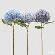 EDG Enzo De Gasperi Hortensia Rama con Hojas Surtida H 65 Cm Planta Artificial Color Celeste 1 Uds