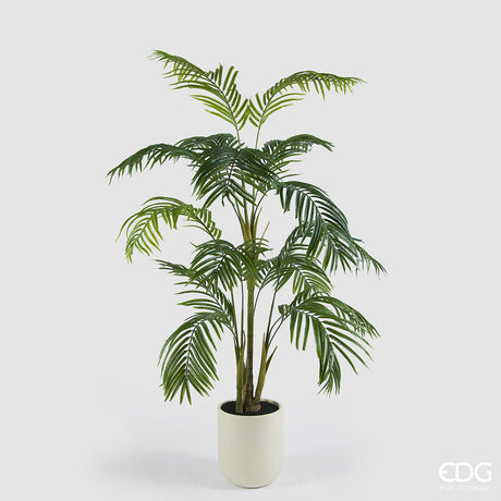 edg enzo de gasperi edg enzo de gasperi palma areca vogue con vaso pianta artificiale h 183 cm verde ean 8059824607393