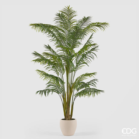 edg enzo de gasperi edg enzo de gasperi pianta artificiale palma areca vogue con vaso h240 cm pianta decorativa realistica design moderno ean 8059824655028