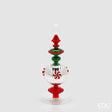 edg enzo de gasperi edg enzo de gasperi portacandela candy di natale h 33 cm green red ean 8059824510242