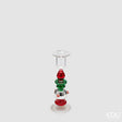 edg enzo de gasperi edg enzo de gasperi portacandela strati di natale h 155 cm d 5 cm green red ean 8059824572110