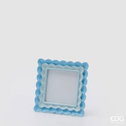 EDG Enzo De Gasperi Portarretratos Marco Ondas Cuadrado H 15 Cm L 15 Cm Azul
