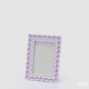 EDG Enzo De Gasperi Portafotos Marco Volantes Rectangular H 20 Cm A 15 Cm Lila