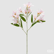 Rama EDG Enzo De Gasperi Lirio Artificial H 67 cm Blanco Rosa