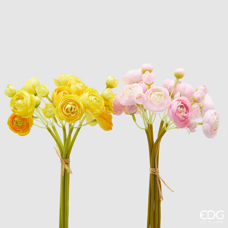 edg enzo de gasperi edg enzo de gasperi ranuncolo bouquet x6 ass h 30 cm pianta artificiale mix giallo 1 pz ean 8059824474872