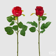 EDG Enzo De Gasperi Rosa Brote Olis 3 Fg Rama Surtido H 51 Cm Planta Artificial Rojo 1 Uds