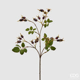 edg enzo de gasperi edg enzo de gasperi rosa canina glory ramo h 68 cm con bacche burgundy ean 8059824146687