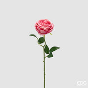 EDG Enzo De Gasperi Rosa Rama con Hojas H 50 Cm Planta Artificial Rosa