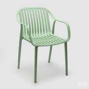 Silla Righe Contract EDG Enzo De Gasperi Verde Claro Plástico