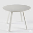 edg enzo de gasperi edg enzo de gasperi tavolo rotondo da esterno bianco in alluminio d 100 cm h75 cm ean 8059824332356