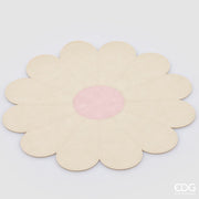EDG Enzo De Gasperi Mantelito Margarita Ø 38 Cm PVC Blanco Rosa