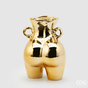 EDG Enzo De Gasperi Jarrón Chakra Booty H 27 cm 20 x 16,5 cm Cerámica Oro