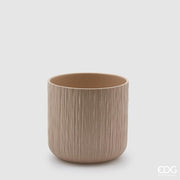 Florero EDG Enzo De Gasperi Gen Arena Cerámica Relieve 15 cm