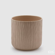 Jarrón EDG Enzo De Gasperi Gen Arena Cerámica Relieve 20 cm