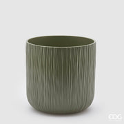 Maceta EDG Enzo De Gasperi Gen Salvia Cerámica Relieve 20 cm