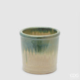 edg enzo de gasperi edg enzo de gasperi vaso glaze cilindro h 18 cm d 18 cm ceramica waterproof colore lime ean 8059824374936