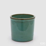 edg enzo de gasperi edg enzo de gasperi vaso glaze cilindro h 23 cm d 245 cm ceramica waterproof colore turquoise ean 8059824645258