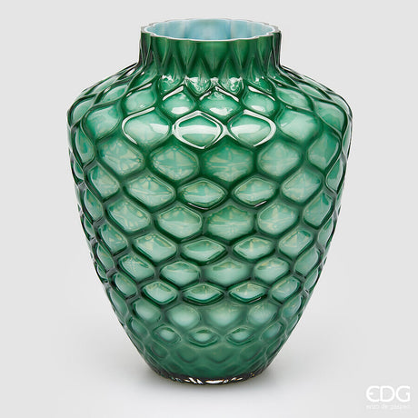 edg enzo de gasperi edg enzo de gasperi vaso honeycomb nido dape h 30 cm d 245 cm vetro waterproof vderde ean 8059824609601