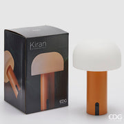 EDG Enzo De Gasperi Lámpara Kiran Hongo de Mesa USB H 22 Cm D 15 Cm Naranja