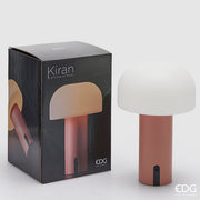 Lámpara de Mesa Kiran Hongo EDG Enzo De Gasperi USB H 22 Cm D 15 Cm Cobre