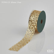 EDG Enzo De Gasperi Cinta Navidad Mix Glitter A 40 Mm 10 Mt Oro