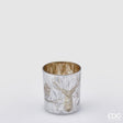 edg enzo de gasperi portacandela natale foresta h 8 cm d 7 cm platinum ean 8059824283474