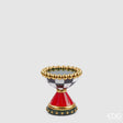 edg enzo de gasperi portacandela scacchi natale h 15 cm d 14 cm bianco nero ean 8059824403384