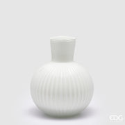 EDG Enzo De Gasperi Vaso Ampolla H 35 Cm D 29 Cm Bianco
