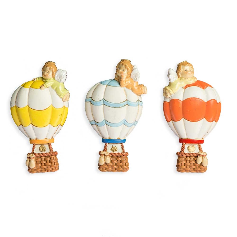 Etm Angelo Imán Globo Aerostático Resina 7 cm 12 Uds