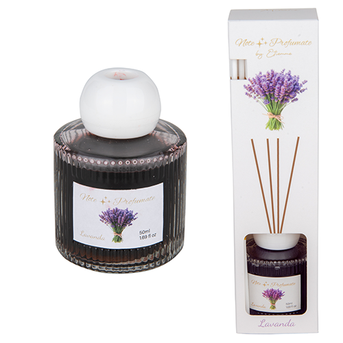 Profuma ogni ambiente con ETM Aroma Diffusore Lavanda 50ml: fragranza persistente, design discreto, senza elettricità. Ideale anche come bomboniera.