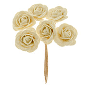 ETM Bomboniera Decorazioni Soffi Fiore 4 Cm Avorio 36 Pz