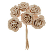 ETM Bombonera Decoraciones Flores Esponjosas 4 Cm Rosa 36 Uds