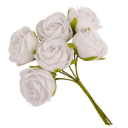 ETM Decoración Flor Bomboneras 4 Cm Blanco 12 Uds