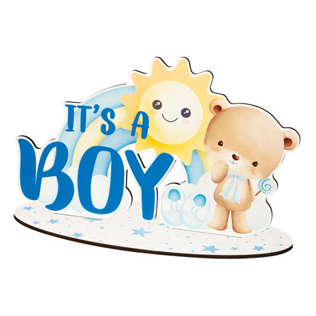 etm etm party baby shower boy 35 cm h 22 its a boy celeste ean 8059793667848